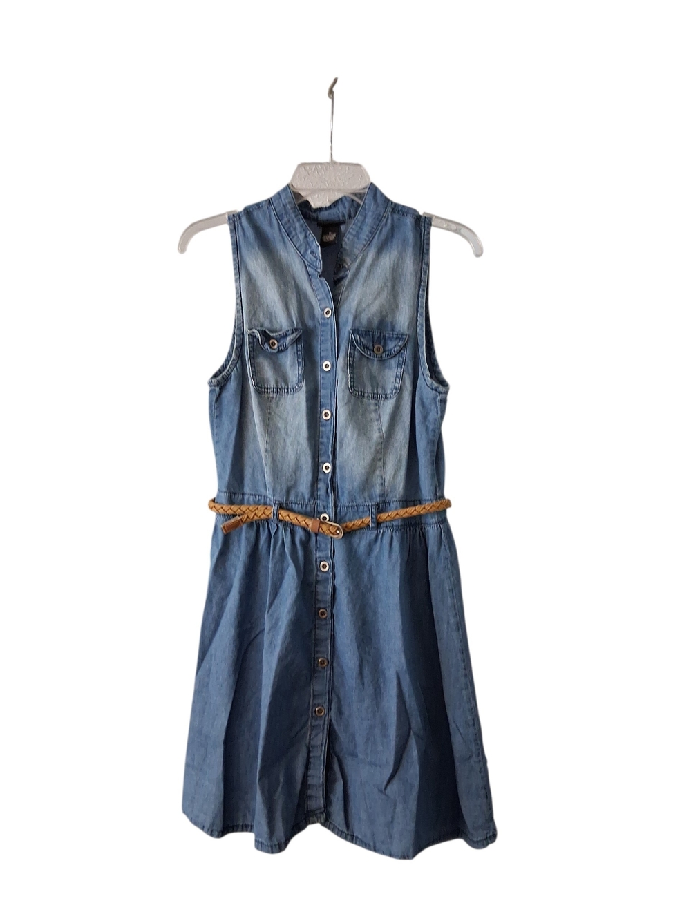 Rue21 Light Blue Denim Button-Up Shirt Dress M